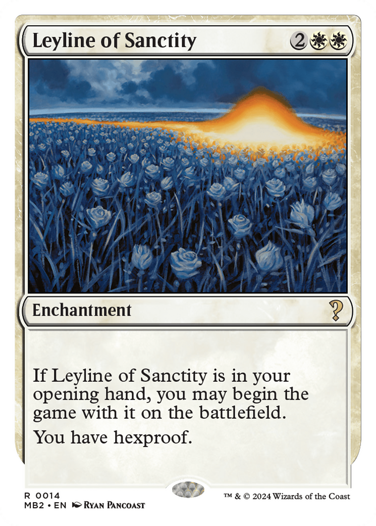 Leyline of Sanctity (White Border) [Mystery Booster 2] | PLUS EV GAMES 