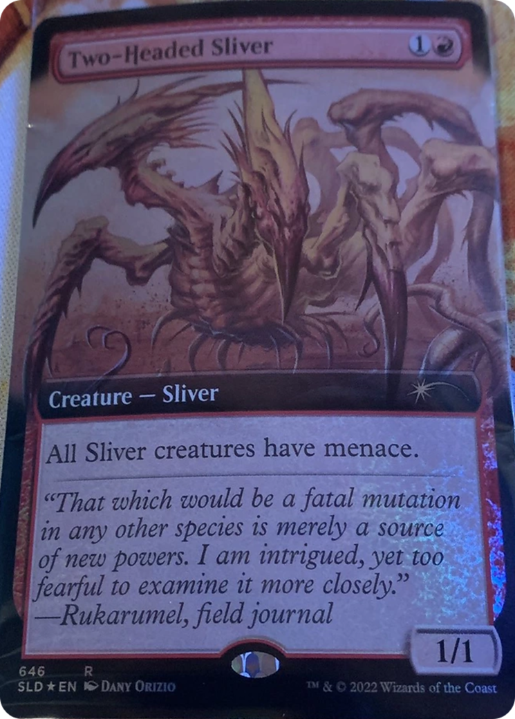 Two-Headed Sliver (Extended Art) [Secret Lair Drop Promos] | PLUS EV GAMES 