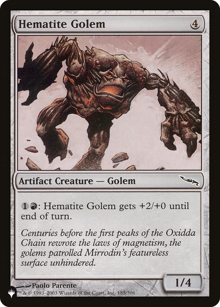 Hematite Golem [The List Reprints] | PLUS EV GAMES 