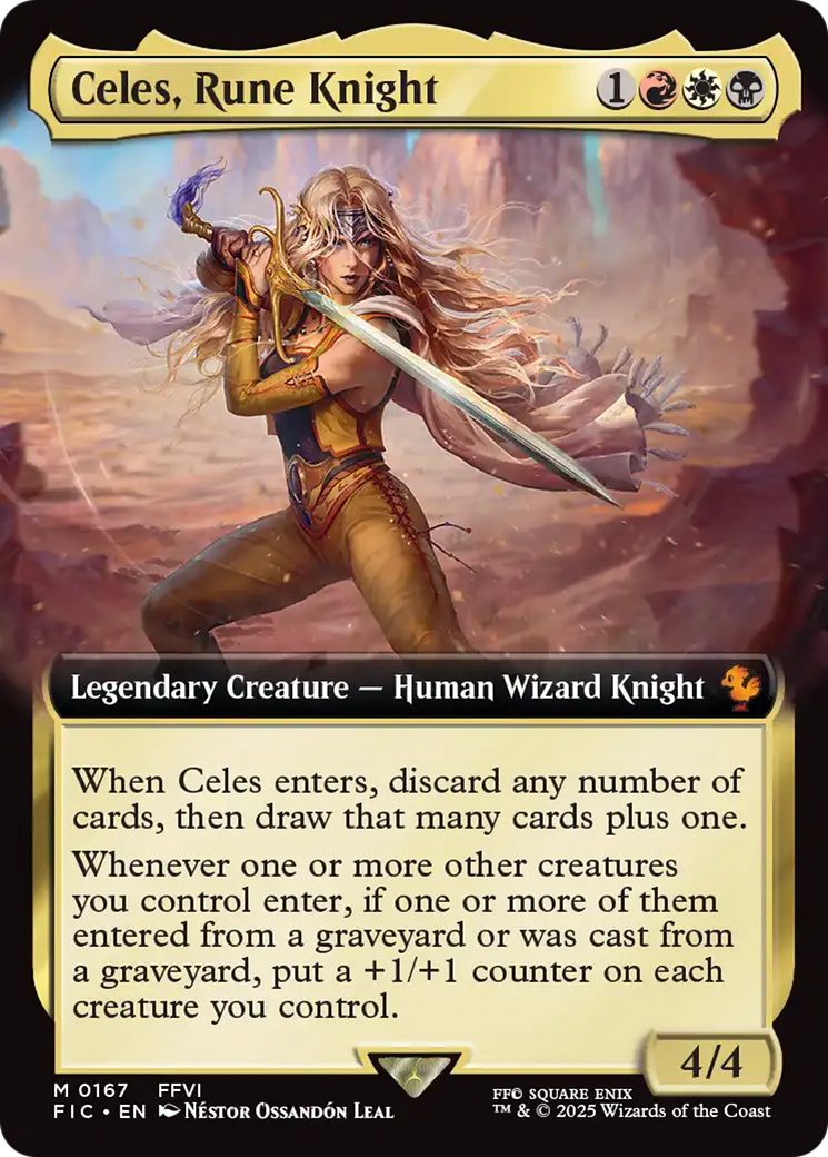 Celes, Rune Knight (Extended Art) [FINAL FANTASY Commander] | PLUS EV GAMES 