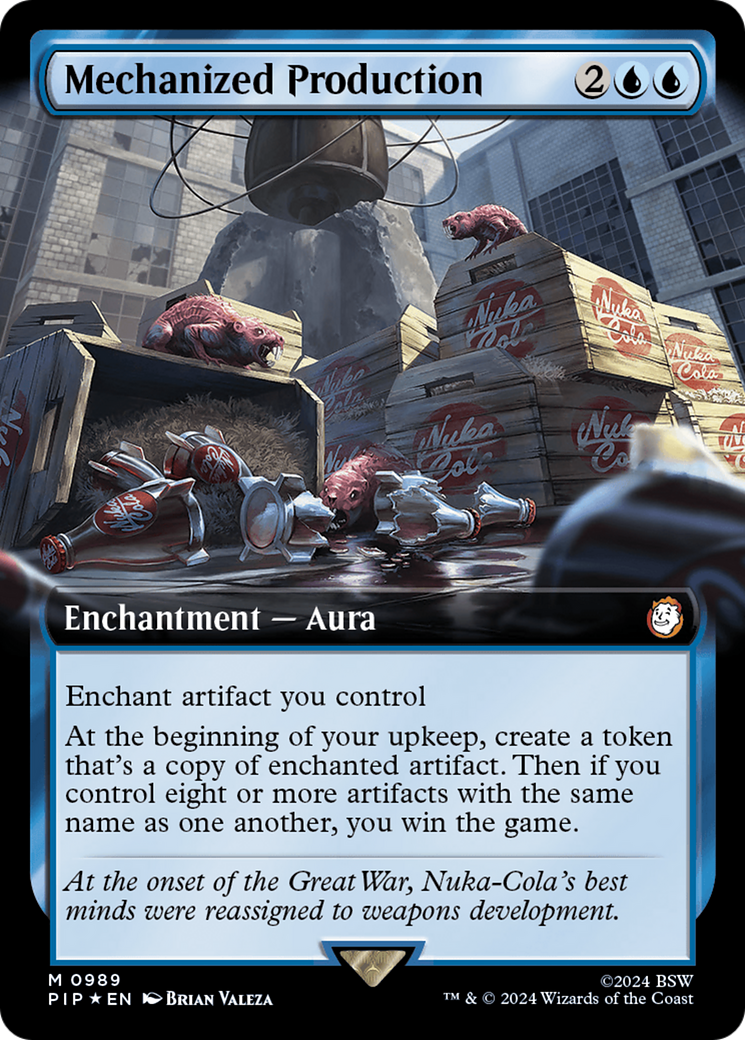 Mechanized Production (Extended Art) (Surge Foil) [Fallout] | PLUS EV GAMES 