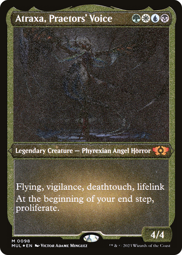 Atraxa, Praetors' Voice (Foil Etched) [Multiverse Legends]