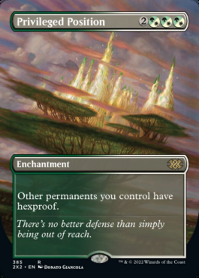 Privileged Position (Borderless Alternate Art) [Double Masters 2022] | PLUS EV GAMES 