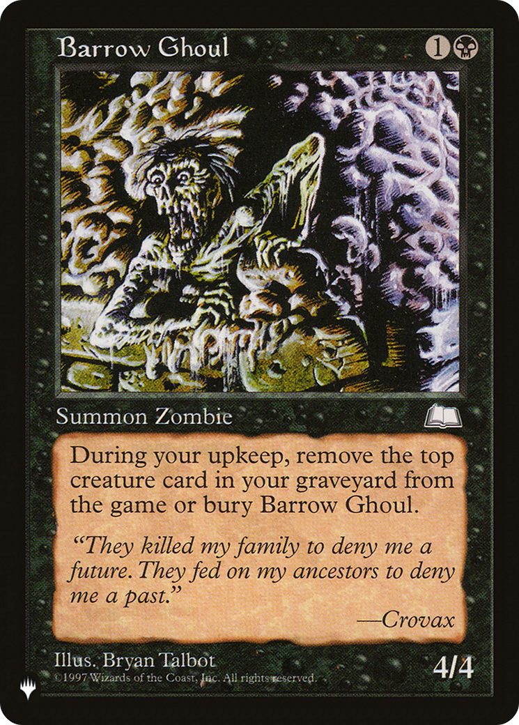 Barrow Ghoul [The List] | PLUS EV GAMES 