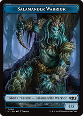 Salamander Warrior // Zombie Druid Double-Sided Token [Tarkir: Dragonstorm Commander Tokens] | PLUS EV GAMES 