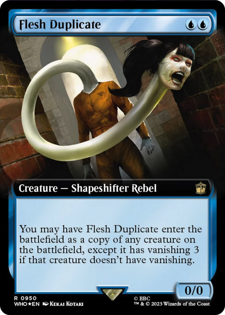 Flesh Duplicate (Extended Art) (Surge Foil) [Doctor Who] | PLUS EV GAMES 