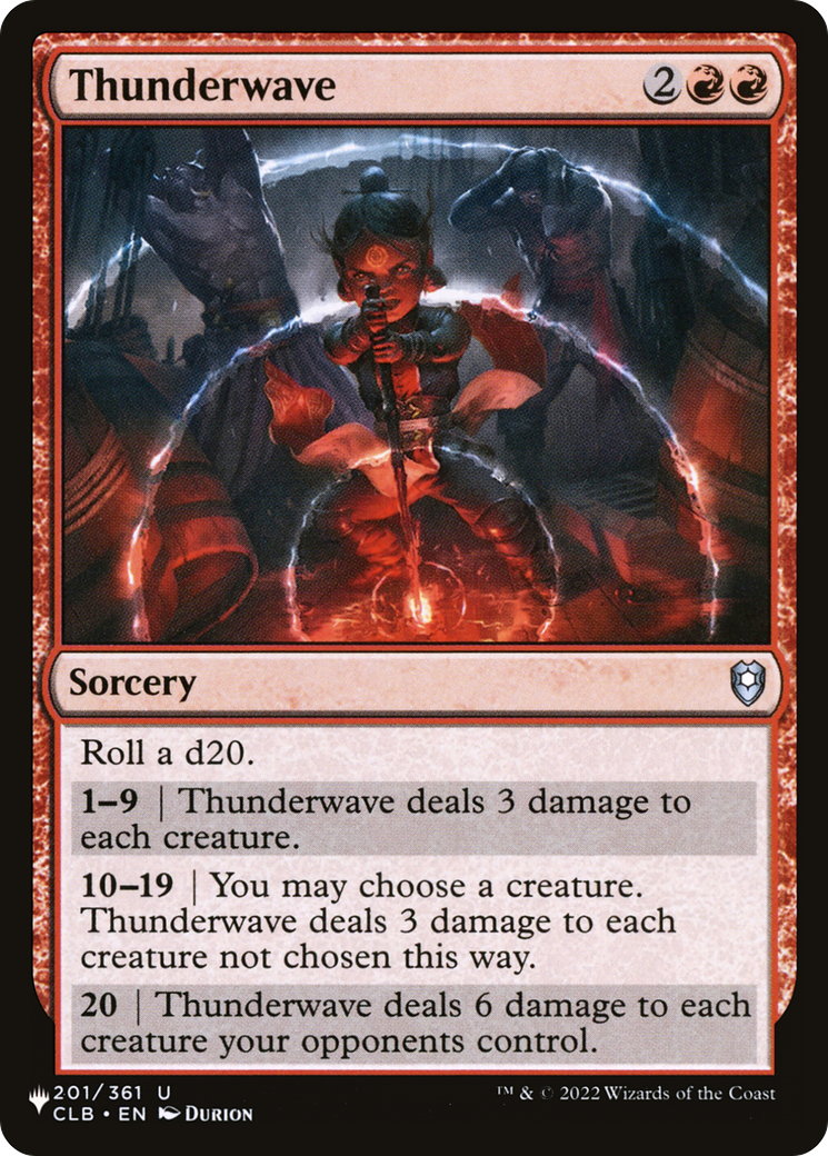 Thunderwave [The List Reprints] | PLUS EV GAMES 