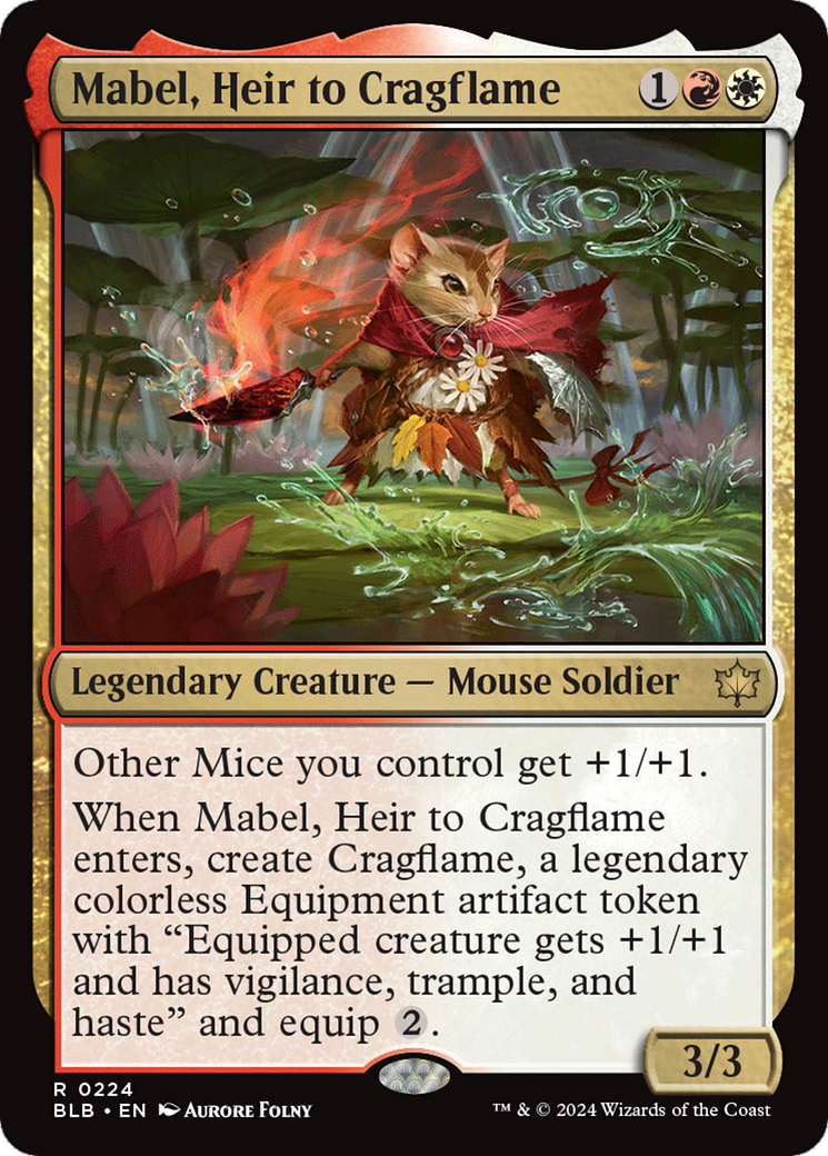 Mabel, Heir to Cragflame [Bloomburrow] | PLUS EV GAMES 