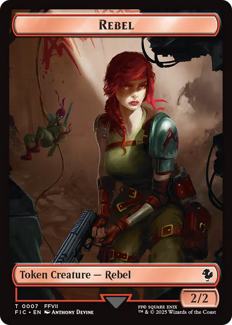 Soldier // Rebel Double-Sided Token [FINAL FANTASY Commander Tokens] | PLUS EV GAMES 