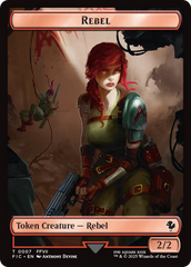 Soldier // Rebel Double-Sided Token [FINAL FANTASY Commander Tokens] | PLUS EV GAMES 