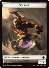 Soldier (0004) // Soldier (0005) Double-Sided Token [Tarkir: Dragonstorm Tokens] | PLUS EV GAMES 