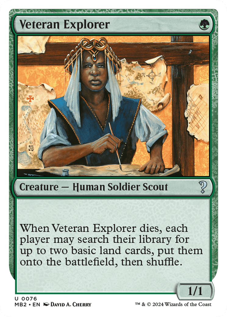 Veteran Explorer (White Border) [Mystery Booster 2] | PLUS EV GAMES 