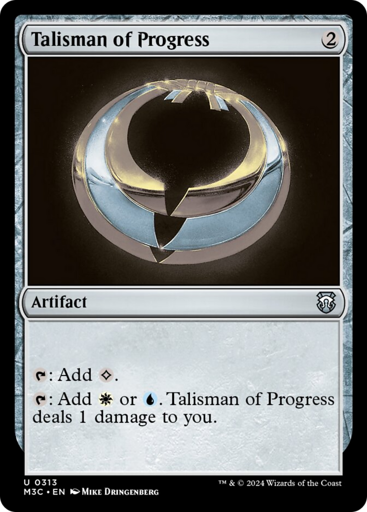 Talisman of Progress (Ripple Foil) [Modern Horizons 3 Commander] | PLUS EV GAMES 