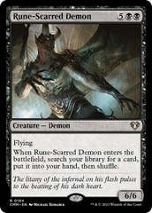 Rune-Scarred Demon [Commander Masters] | PLUS EV GAMES 