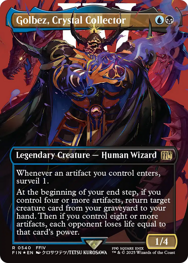 Golbez, Crystal Collector (Borderless) (Surge Foil) [FINAL FANTASY] | PLUS EV GAMES 