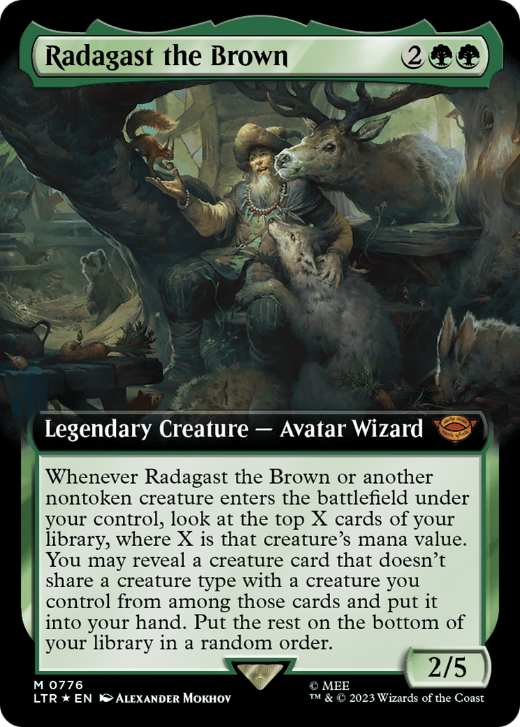 Radagast the Brown (Extended Art) (Surge Foil) [The Lord of the Rings: Tales of Middle-Earth] | PLUS EV GAMES 