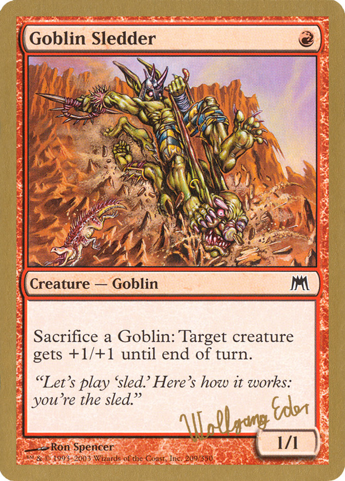 Goblin Sledder (Wolfgang Eder) [World Championship Decks 2003] | PLUS EV GAMES 