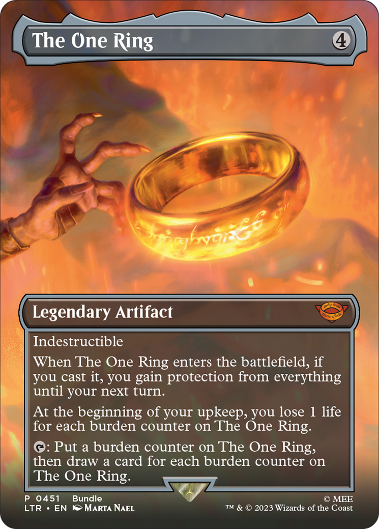 The One Ring (Borderless Alternate Art) [The Lord of the Rings: Tales of Middle-Earth] | PLUS EV GAMES 