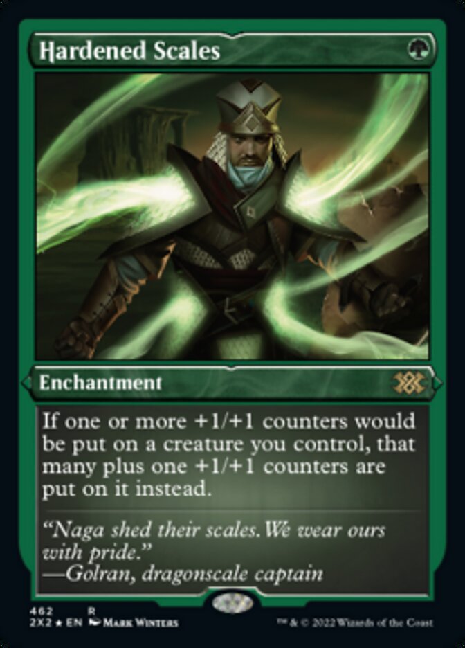 Hardened Scales (Foil Etched) [Double Masters 2022] | PLUS EV GAMES 