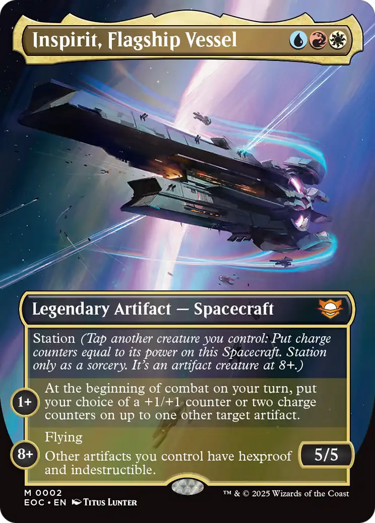 Inspirit, Flagship Vessel (Borderless) [Edge of Eternities Commander] | PLUS EV GAMES 