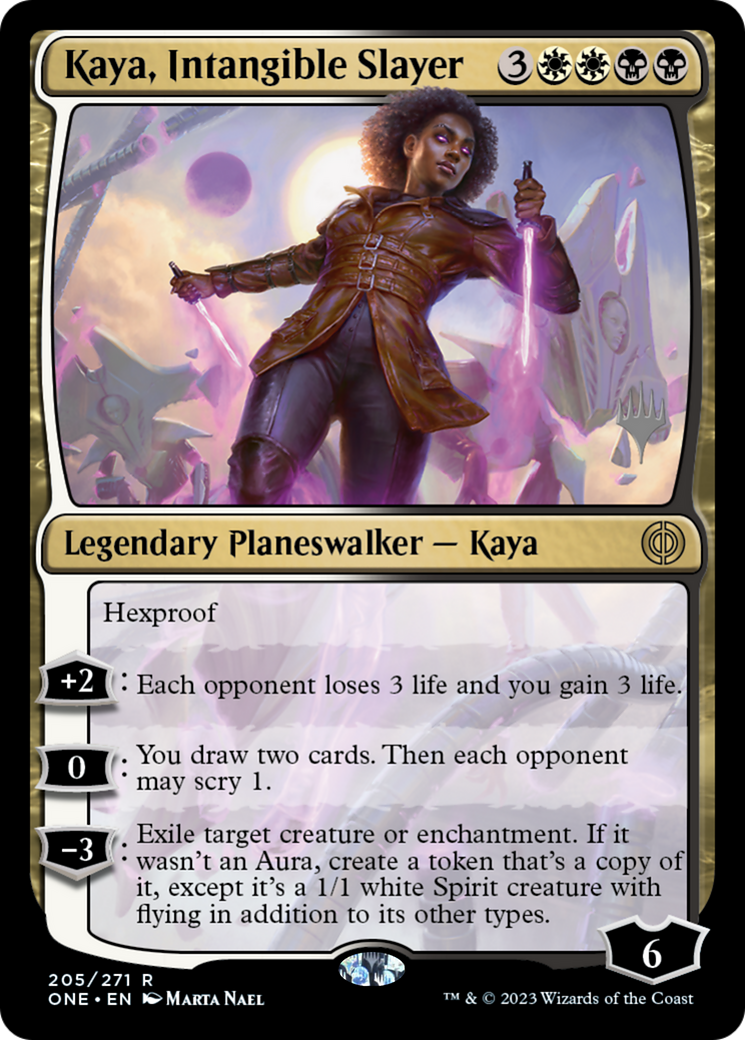 Kaya, Intangible Slayer (Promo Pack) [Phyrexia: All Will Be One Promos] | PLUS EV GAMES 