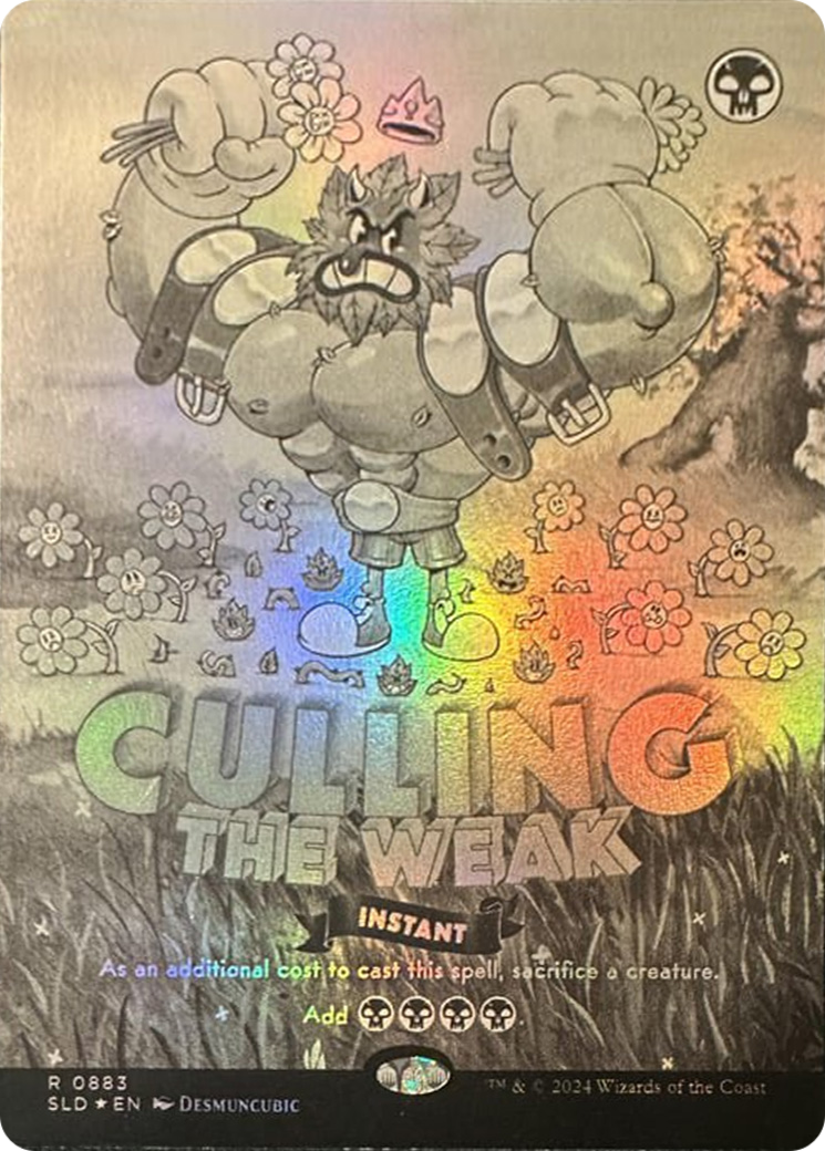 Culling the Weak (Black & White Foil) [Secret Lair Drop Series] | PLUS EV GAMES 