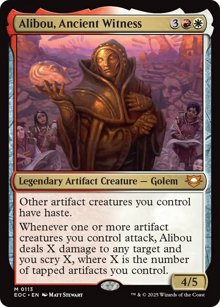 Alibou, Ancient Witness [Edge of Eternities Commander] | PLUS EV GAMES 