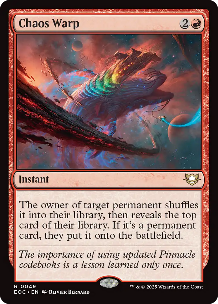 Chaos Warp [Edge of Eternities Commander] | PLUS EV GAMES 