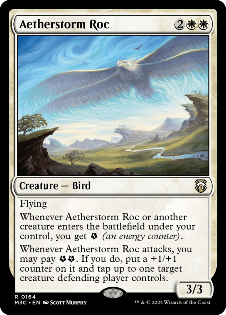 Aetherstorm Roc (Ripple Foil) [Modern Horizons 3 Commander] | PLUS EV GAMES 