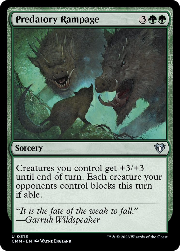 Predatory Rampage [Commander Masters] | PLUS EV GAMES 