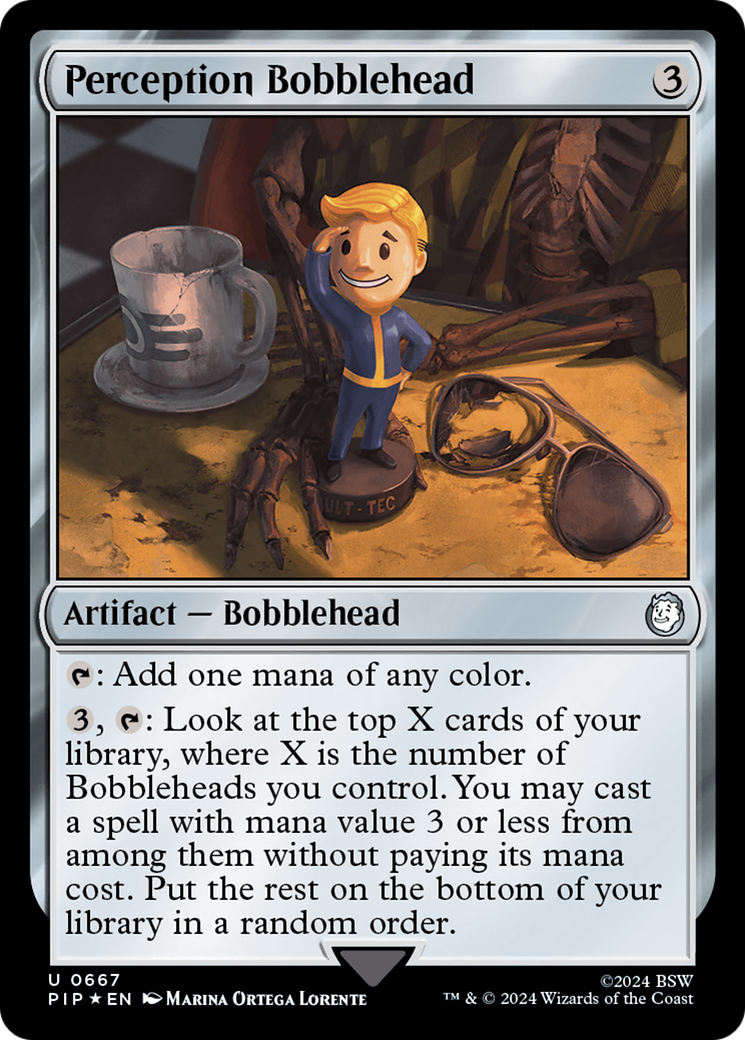 Perception Bobblehead (Surge Foil) [Fallout] | PLUS EV GAMES 