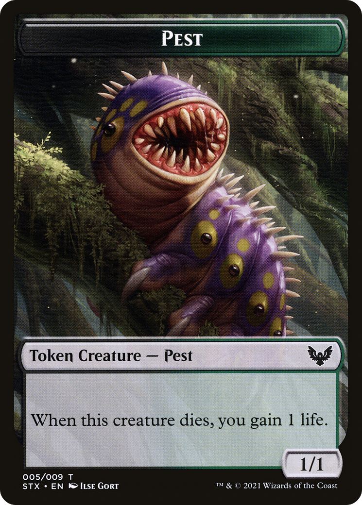 Pest // Lukka, Wayward Bonder Emblem Double-Sided Token [Secret Lair: From Cute to Brute Tokens] | PLUS EV GAMES 