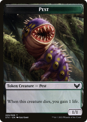 Pest // Jace, Telepath Unbound Emblem Double-Sided Token [Secret Lair: From Cute to Brute Tokens] | PLUS EV GAMES 