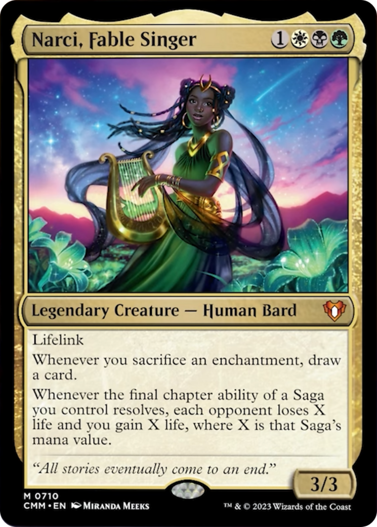 Narci, Fable Singer [Commander Masters] | PLUS EV GAMES 