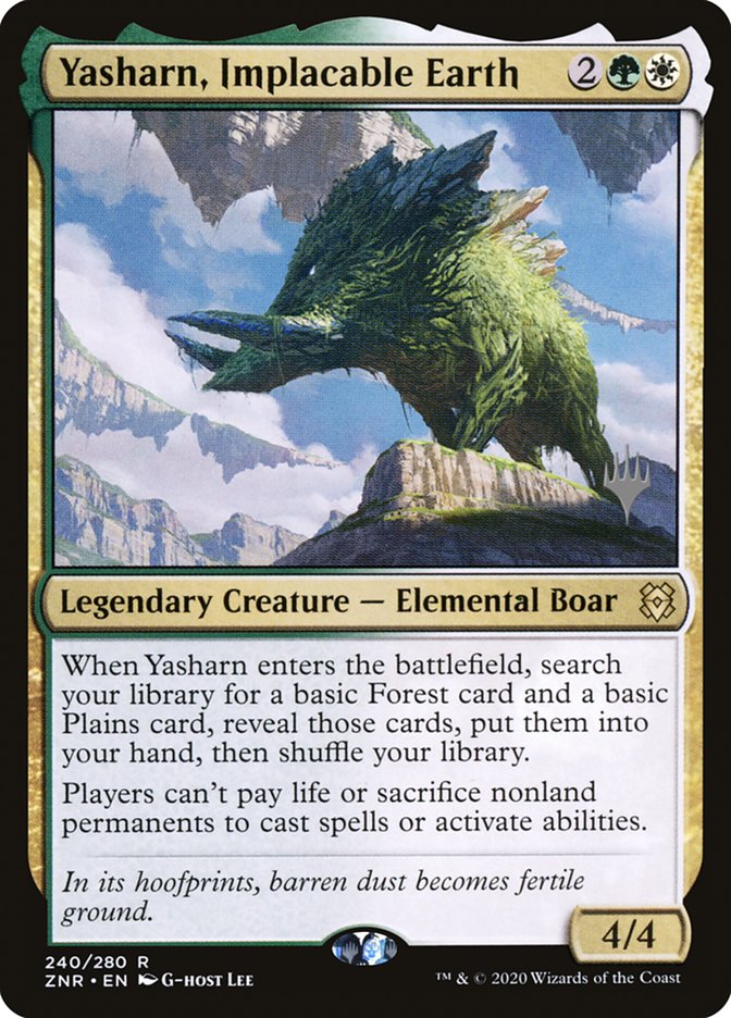 Yasharn, Implacable Earth (Promo Pack) [Zendikar Rising Promos] | PLUS EV GAMES 