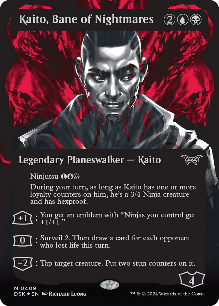 Kaito, Bane of Nightmares (Showcase) (Textured) [Duskmourn: House of Horror] | PLUS EV GAMES 