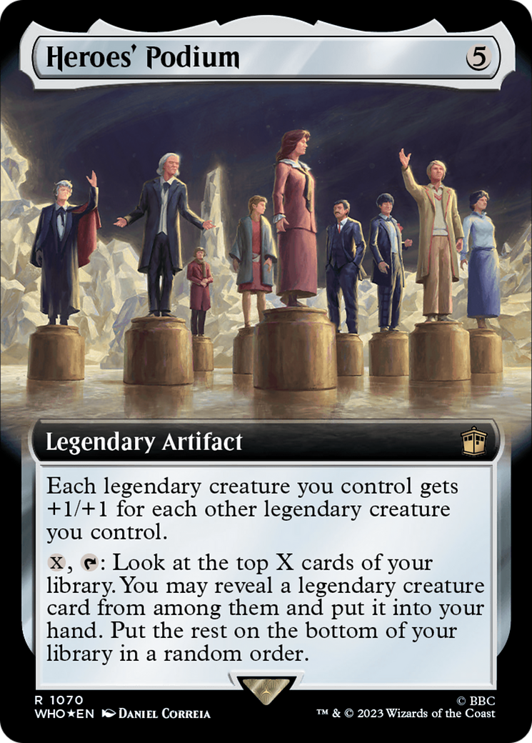 Heroes' Podium (Extended Art) (Surge Foil) [Doctor Who] | PLUS EV GAMES 