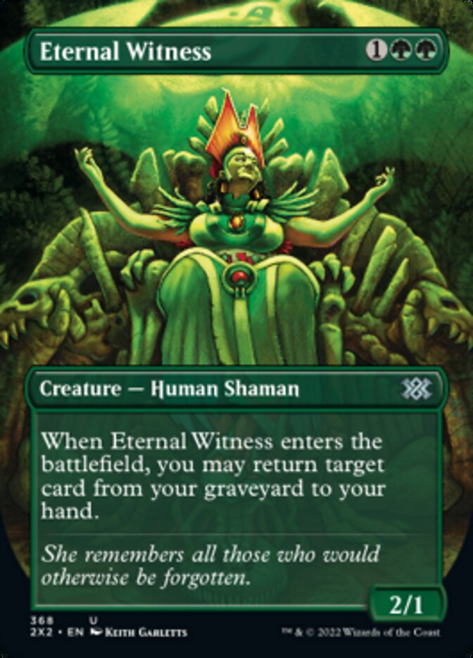 Eternal Witness (Borderless Alternate Art) [Double Masters 2022] | PLUS EV GAMES 