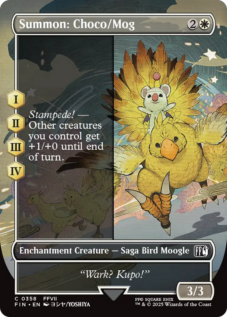 Summon: Choco/Mog (Borderless) [FINAL FANTASY] | PLUS EV GAMES 