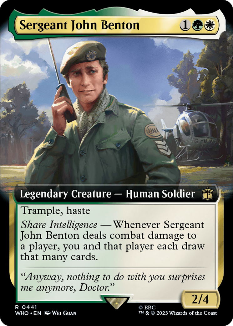 Sergeant John Benton (Extended Art) [Doctor Who] | PLUS EV GAMES 