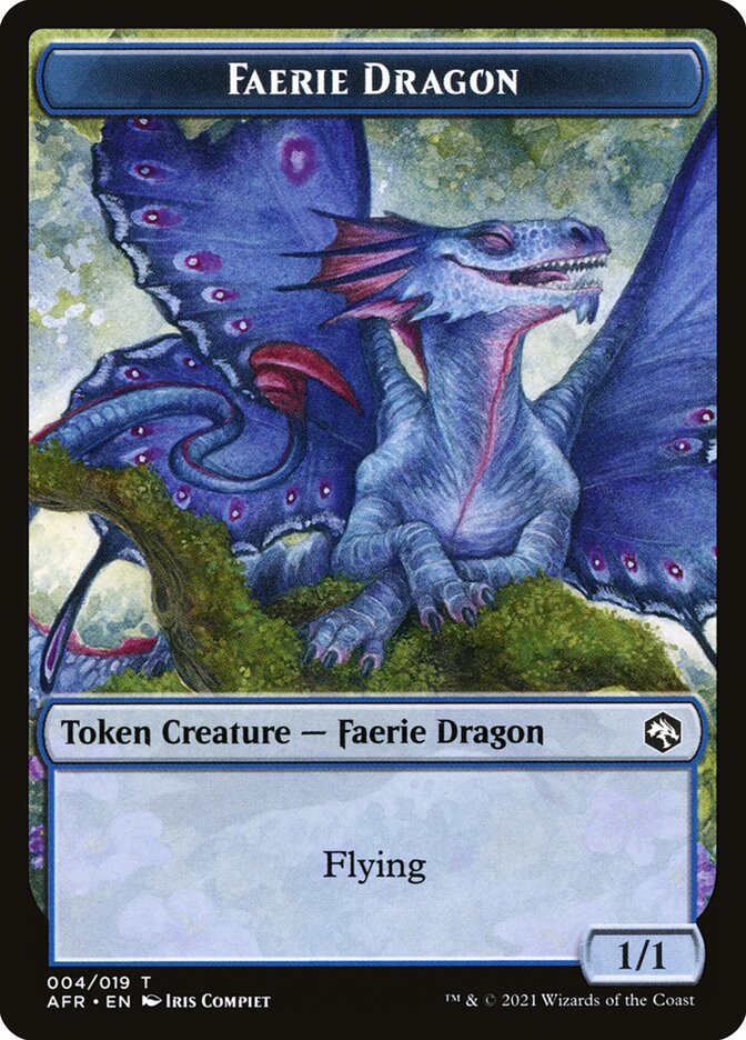 Devil // Faerie Dragon Double-Sided Token [Dungeons & Dragons: Adventures in the Forgotten Realms Tokens] | PLUS EV GAMES 