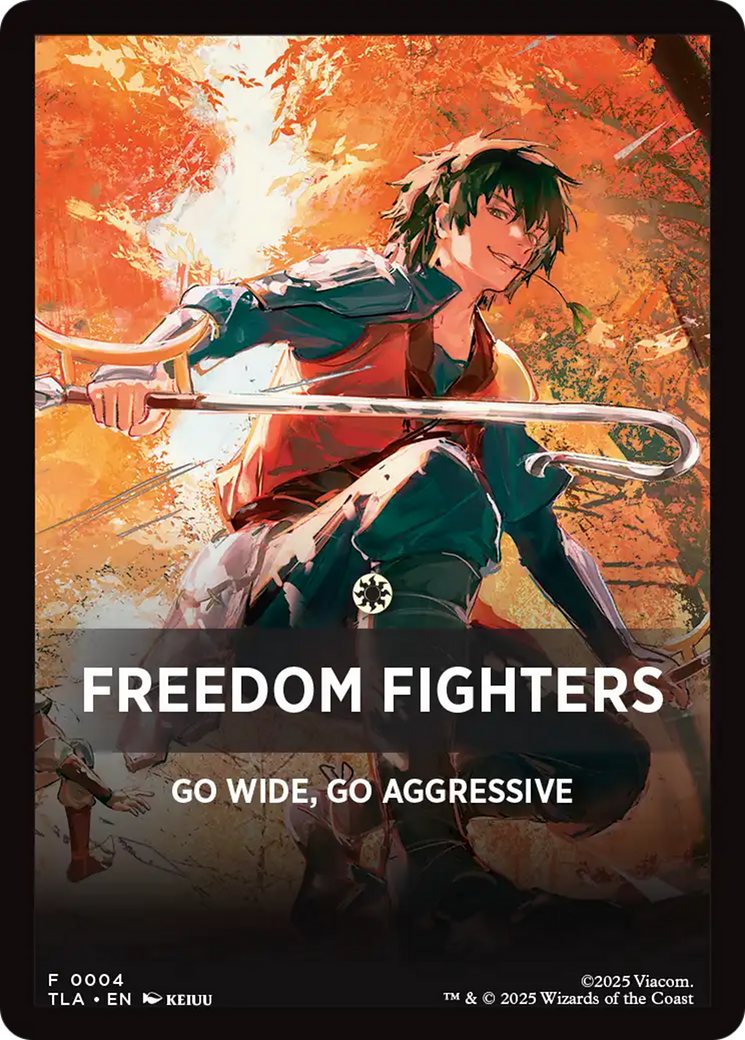 Freedom Fighters Theme Card [Avatar: The Last Airbender Tokens] | PLUS EV GAMES 