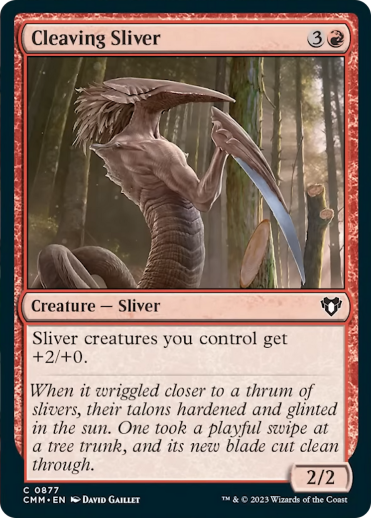 Cleaving Sliver [Commander Masters] | PLUS EV GAMES 