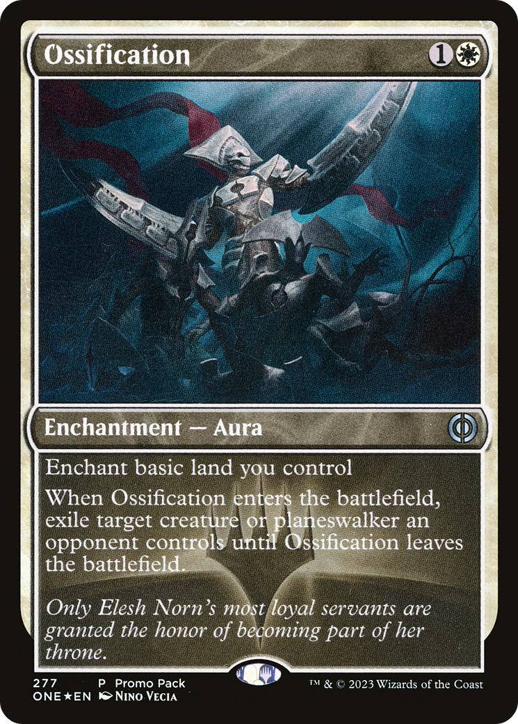 Ossification (Promo Pack) [Phyrexia: All Will Be One Promos] | PLUS EV GAMES 