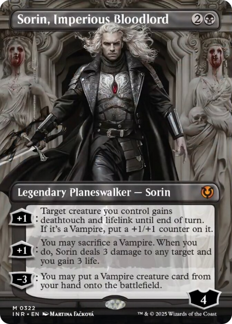 Sorin, Imperious Bloodlord (Borderless) [Innistrad Remastered] | PLUS EV GAMES 