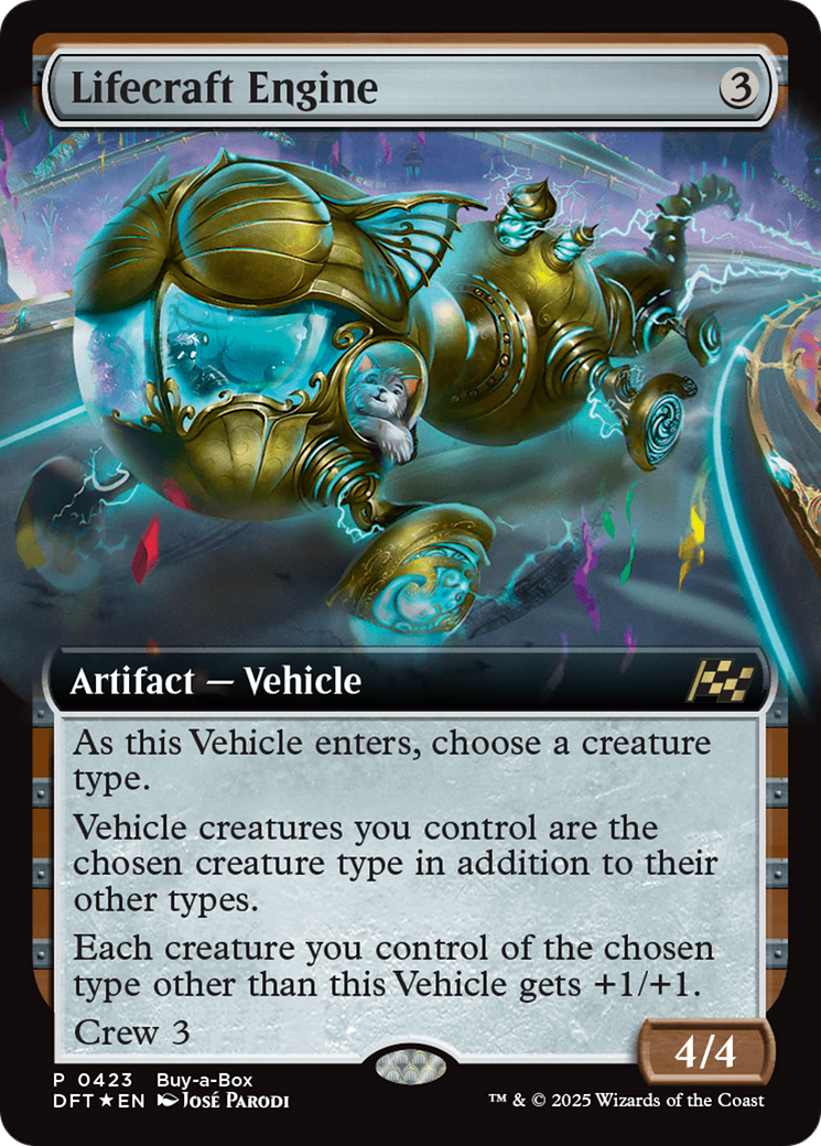 Lifecraft Engine (Extended Art) (Buy-A-Box) [Aetherdrift Promos] | PLUS EV GAMES 