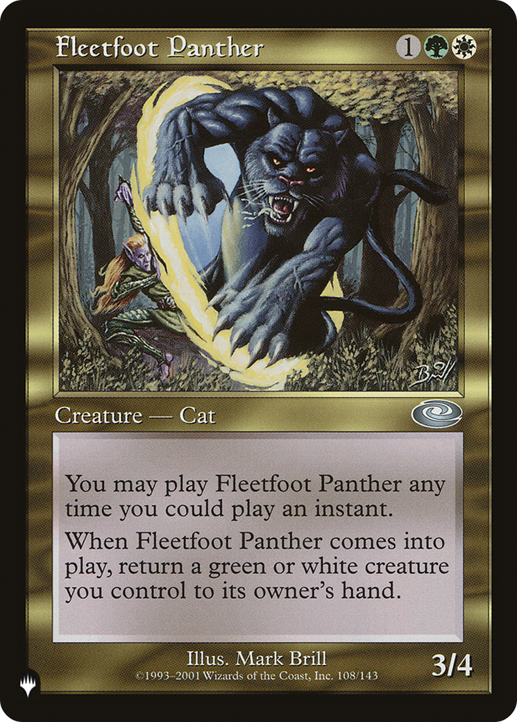 Fleetfoot Panther [The List] | PLUS EV GAMES 