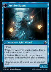 Overwhelmed Archivist // Archive Haunt [Innistrad: Midnight Hunt] | PLUS EV GAMES 