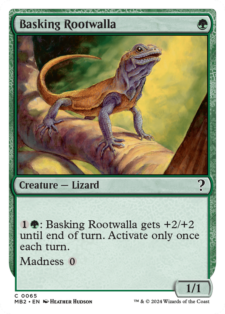 Basking Rootwalla (White Border) [Mystery Booster 2] | PLUS EV GAMES 