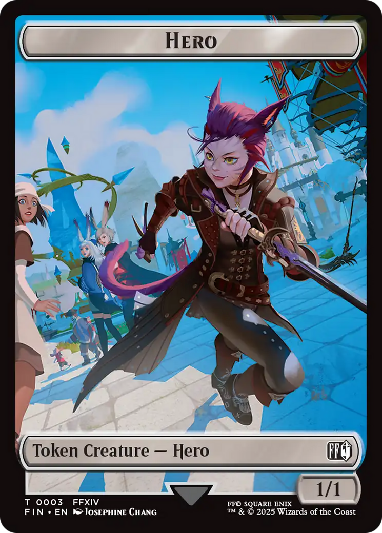Hero (0003) // Treasure Double-Sided Token [FINAL FANTASY Tokens] | PLUS EV GAMES 